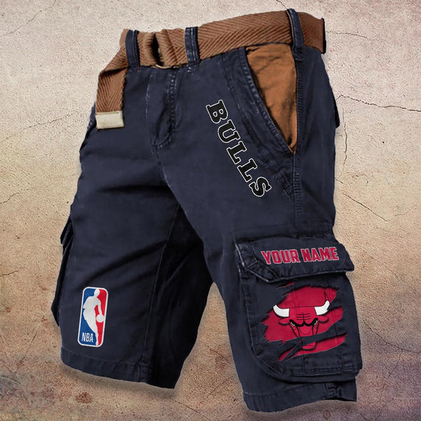 Chicago Bulls Pocket Print Cargo Shorts