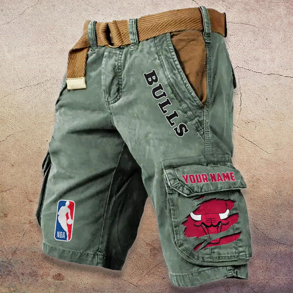 Chicago Bulls Pocket Print Cargo Shorts