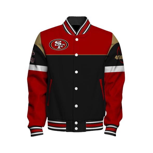 San Francisco 49ers National Football League 2024 -25 Feel The Power Unisex Varsity Jacket
