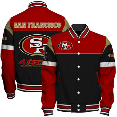 San Francisco 49ers National Football League 2024 -25 Feel The Power Unisex Varsity Jacket