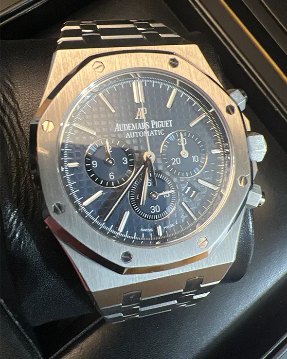 Audemars Piguet Royal Oak Chronograph 41Mm Blue Grande Tapisserie Dial 26320St