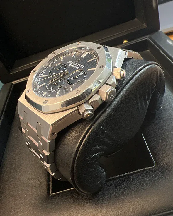 Audemars Piguet Royal Oak Chronograph 41Mm Blue Grande Tapisserie Dial 26320St