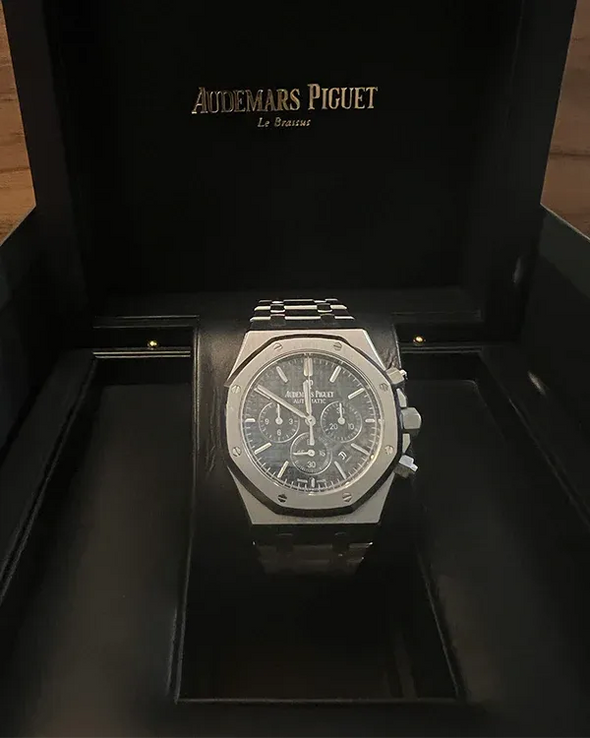Audemars Piguet Royal Oak Chronograph 41Mm Blue Grande Tapisserie Dial 26320St