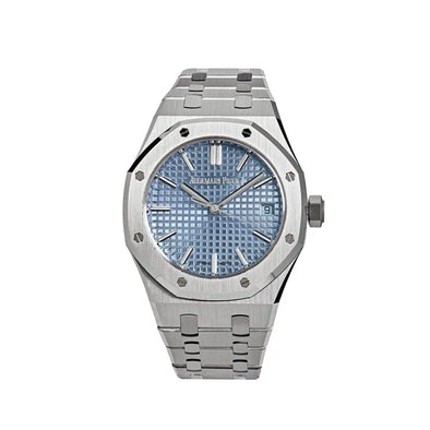 AUDEMARS PIGUET ROYAL OAK 37MM 15550ST.OO.1356ST.08 ICE BLUE TIFFANY DIAL WATCH