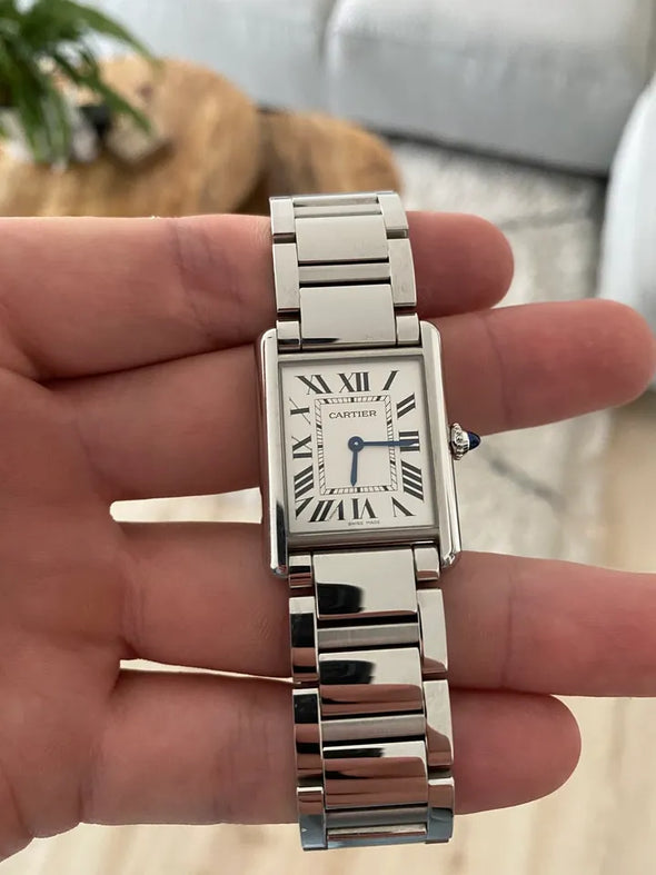 Cartier Tank Must, Large model, quartz movement, steel 33.7mm x 25.5mm Watch