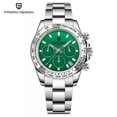 PAGANI DESIGN Men's Chronograph Quartz Wrist Watch 100M Waterproof watch