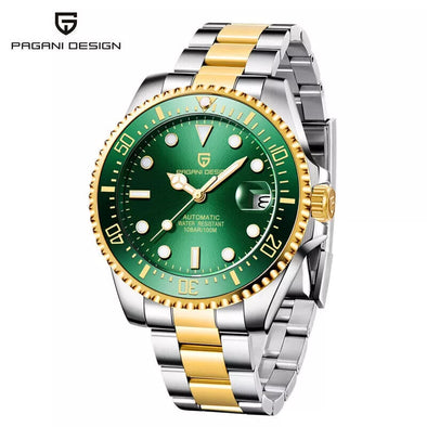 Pagani Design Luxury Men Auto Mechanical Watch Stainless Steel Band Box