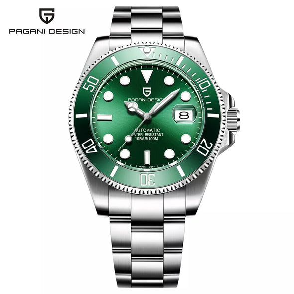 Pagani Design Luxury Men Auto Mechanical Watch Stainless Steel Band Box