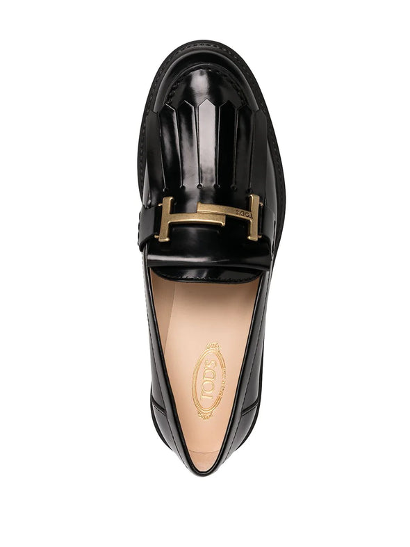 Tod's Double T buckle loafers