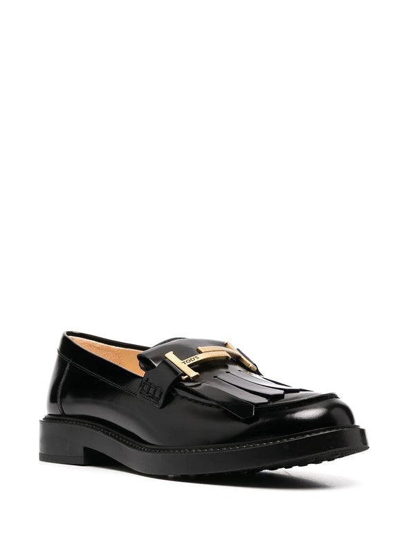 Tod's Double T buckle loafers