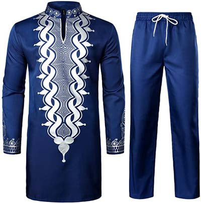LONG SLEEVES AFRICAN DASHIKI