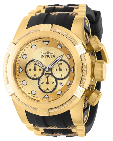 Invicta Men's Watch - 53mm, Black, Gold