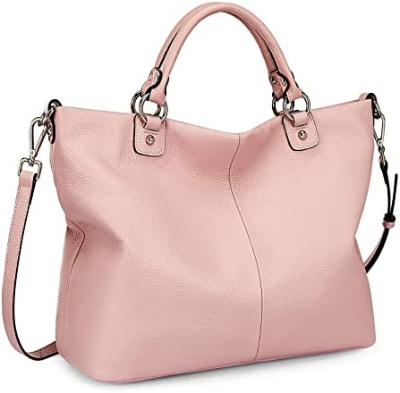 Women's Soft Genuine Leather Tote Bag, Top Satchel Purses and Handbags
