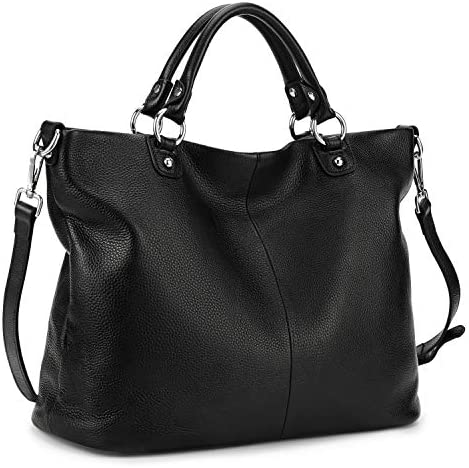 Women's Soft Genuine Leather Tote Bag, Top Satchel Purses and Handbags