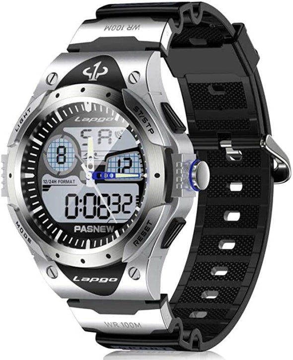 Men's Watch,Sports Watch LED,Black Outdoor Watch,Multifunction Waterproof Digital Watch