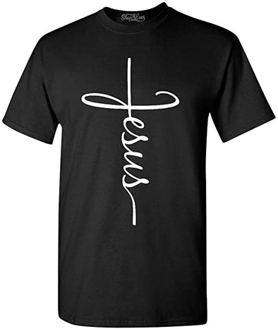 shop4ever Jesus Cross T-Shirt
