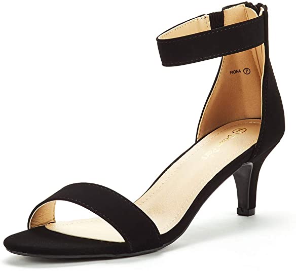 DREAM PAIRS Women's Fiona Fashion Stilettos Open Toe Pump Heeled Sandals