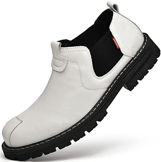 Men's Oxfords Shoes for Men Casual Dress Mens Boots Shoe Chelsea Leather Formal Man Fashion Brown Black Yellow White Big Size Cowhide Work Male