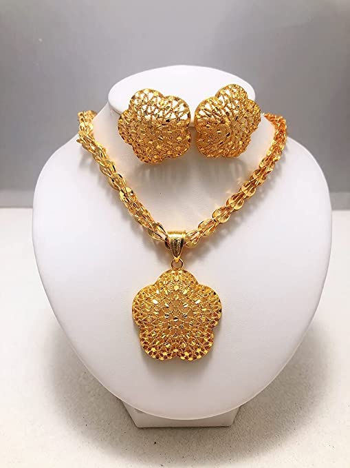 Elegant Jewelry Sets for Women Africa Beads Jewelry Set Gold Wedding Bridal Fashion Jewelry Sets Womens Accessories, size