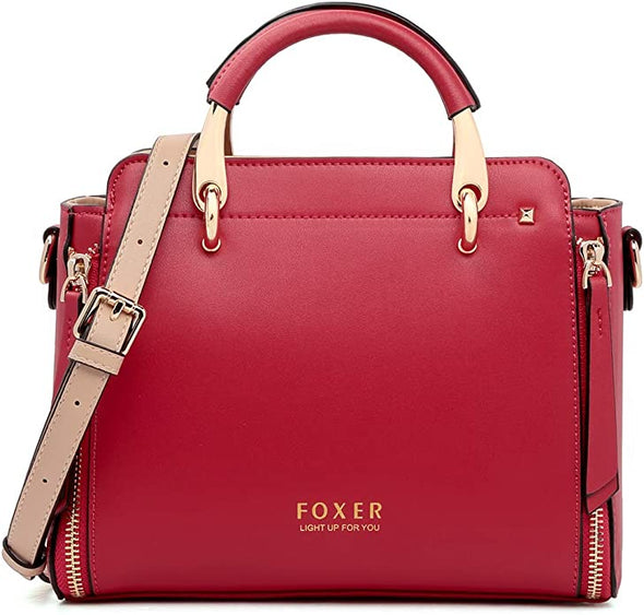 Leather Handbags for Women, Ladies Top-handle Bags with Adjustable Strap