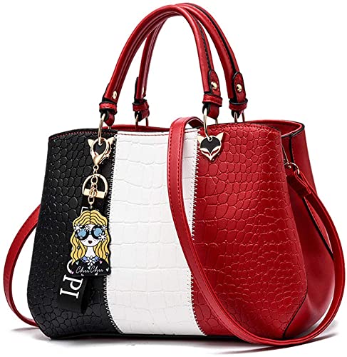 Handbags for Women Fashion Ladies Purses PU Leather Satchel Shoulder Tote Bags