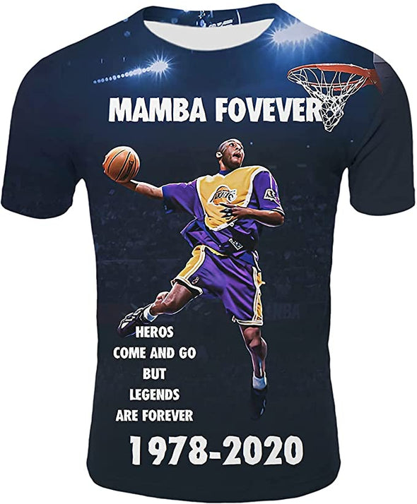 Legendary Number 8 24 Men's T-Shirt Basketball Superstar Memorial Shirt Basketball Sweatshirt