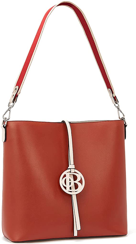 BOSTANTEN Women Handbags Genuine Leather Shoulder Tote Bag Designer Hobo Crossbody Bucket Purses