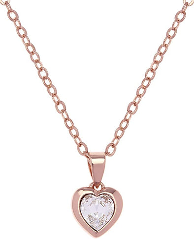 Ted Baker Hanella Crystal Heart Pendant - Silver or Rose Gold Tone Options