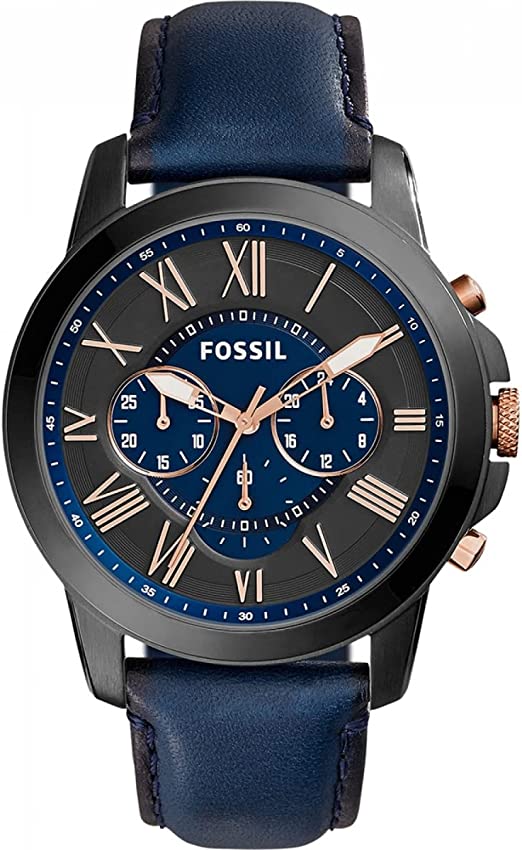 Fossil Men's Grant Stainless Steel Quartz Chronograph Watch
