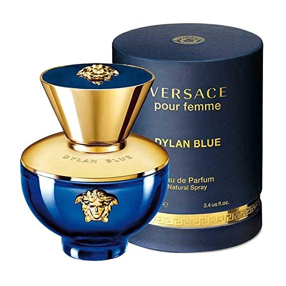 Versace Dylan Blue Pour Femme for Women Eau De Parfum Spray, 3.4 Oz