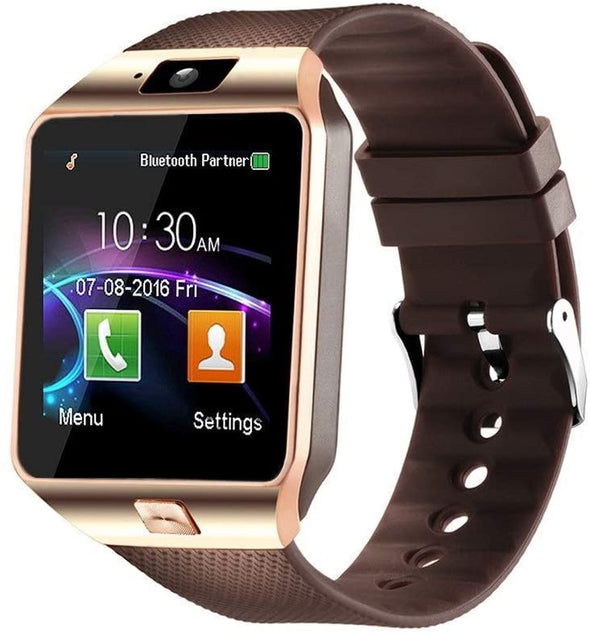 Bluetooth Smartwatch,Touchscreen Wrist Smart Phone Watch Sports Fitness Tracker with SIM SD Card Slot Camera Pedometer Compatible with Android Smartphone for Kids Men Women