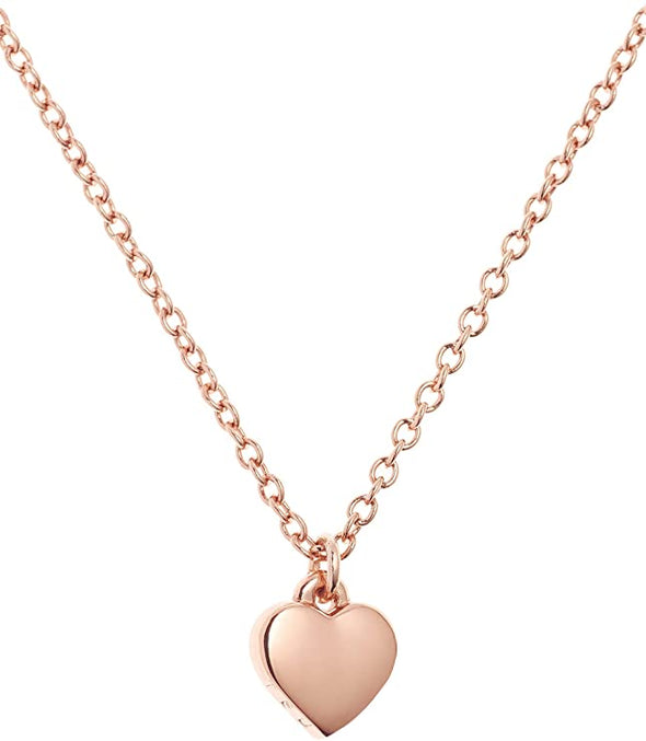 Ted Baker Hara Tiny Heart Pendant Necklace - Silver or Rose Gold Tone Options