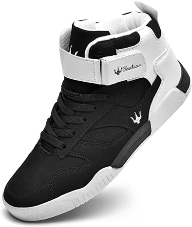 Shoes Men's High Top Fashion Sneakers Outdoor Casual Sports Shoes Training Leather Shoes Mens Flats