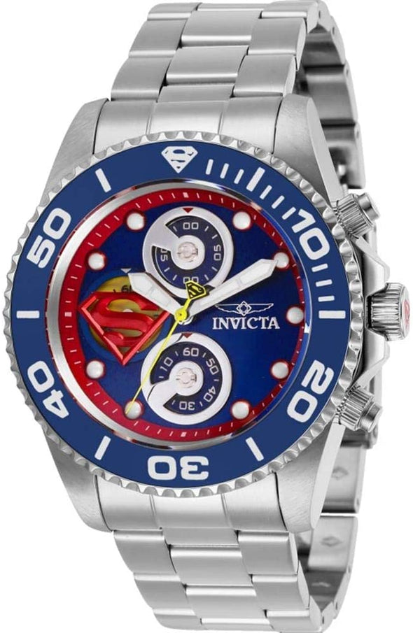 Invicta Men's DC Comics Quartz Watch with Stainless Steel Strap, Black, Silver, Two Tone