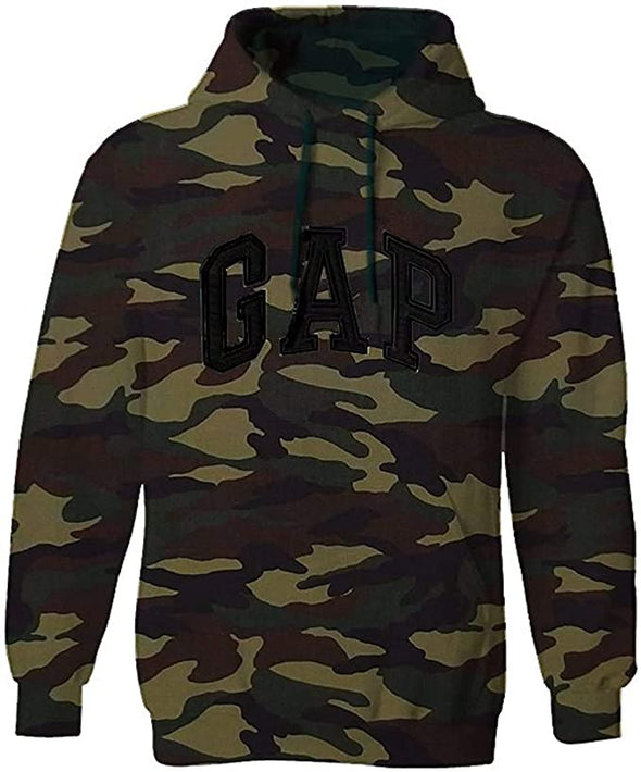 GAP Pullover Men's Fleece Hoodie Arch Logo Long Sleeve