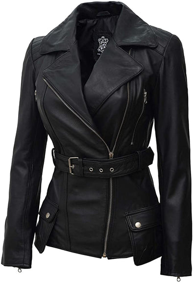Womens Leather Jacket - Real Lambskin Leather Jackets For Women