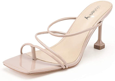Women's Square toe Sandals Strappy Heels On Party Shoes