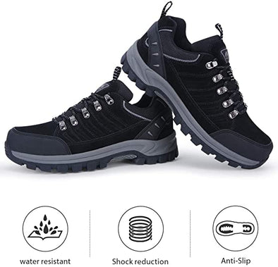 Hiking Shoes Women Waterproof Non Slip Sneakers Low Top for Outdoor Trekking Walking