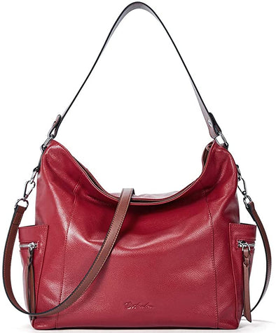 Genuine Leather Hobo Handbags Designer Shoulder Tote Purses Crossbody Large Bag for Women