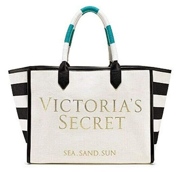 Victoria's Secret Limited Edition Summer Weekend Tote Beach Bag Rope Handle