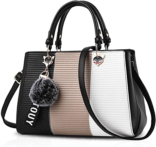 Handbags for Women Fashion Ladies Purses PU Leather Satchel Shoulder Tote Bags