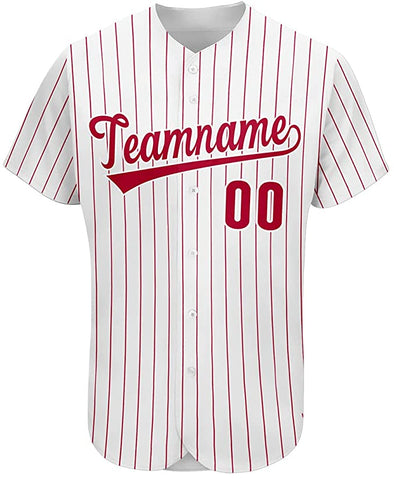 Custom Novelty Button-Down Baseball Jerseys Personalized Printed Baseball Shirt for Men/Women/Boy