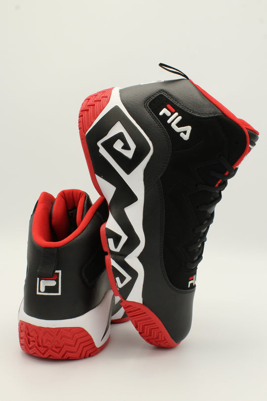 FILA Men's Mb Sneaker - Black Red