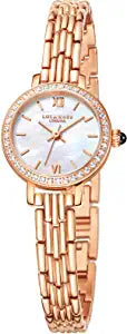 Lola Rose Women's Mother-of-Pearl Watch with Zircon Rose Gold Tone Strap