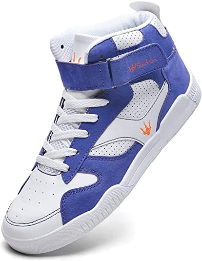 Shoes Men's High Top Fashion Sneakers Outdoor Casual Sports Shoes Training Leather Shoes Mens Flats