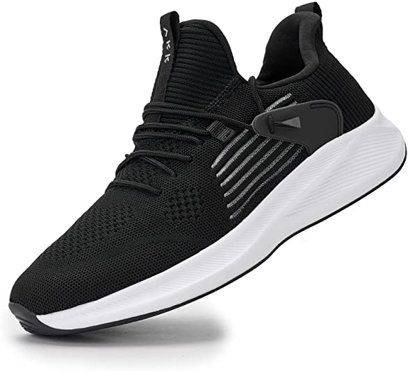 Men's Sneakers Running Shoes - Breathable Slip On Walking Sneakers Comfortable Supportive Fashion Tennis Shoes for Men Sport Gym Workout Work Casual Sneakers