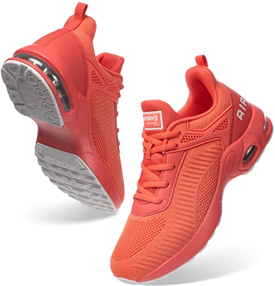 Women Air Athletic Running Shoes - Air Cushion Shoes for Womens Mesh Sneakers Fashion Tennis Breathable Walking Gym Work Shoes