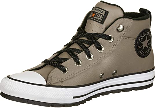 Converse unisex All Star Leather Street Mid Top Sneaker