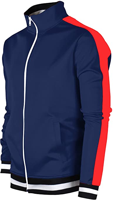 Mens exclusive Premium Slim Track Jacket - Side Taping