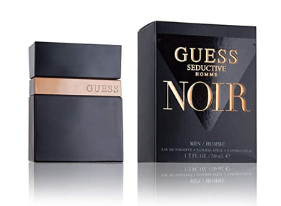 Guess Seductive Homme Noir Cologne Eau de Toilette Spray for Men, 3.4 Ounce